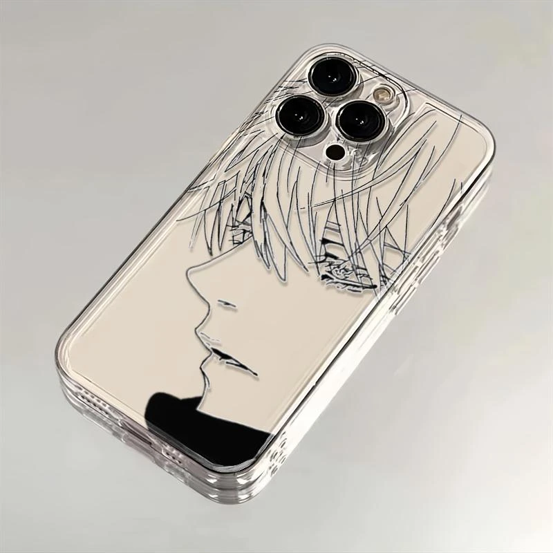 素描五条悟适用iPhone15苹果14/13promax简约手机壳12/11太空壳透