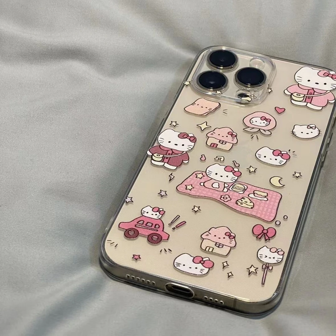 露营KT猫适用于苹果华为iphone15promax太空壳14软13手机壳12MT