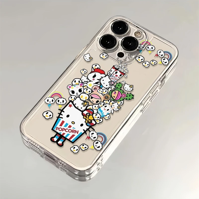 kitty爆米花苹果华为iPhone15/14promax/13/12/11手机壳xs太空壳