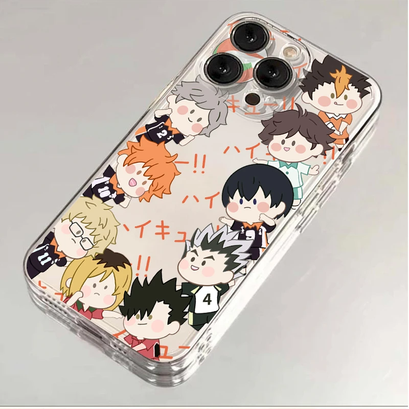 Q版排球少年苹果iPhone15/14/13promax手机壳11/12软壳xs太空壳xr