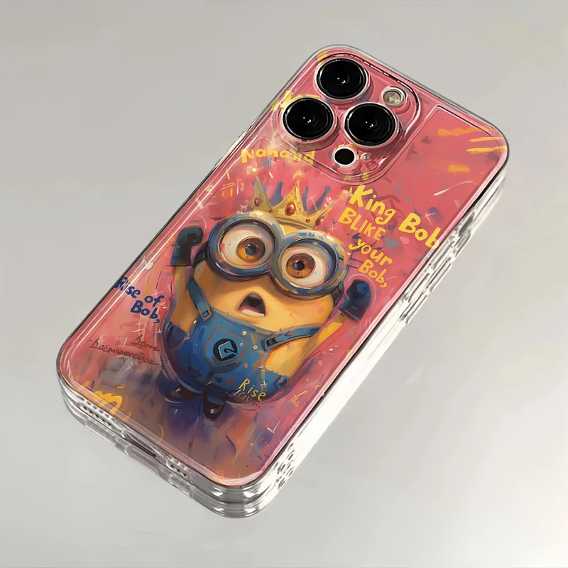 小黄人适用苹果iPhone15/14promax华为手机壳13软12太空透壳11/xs