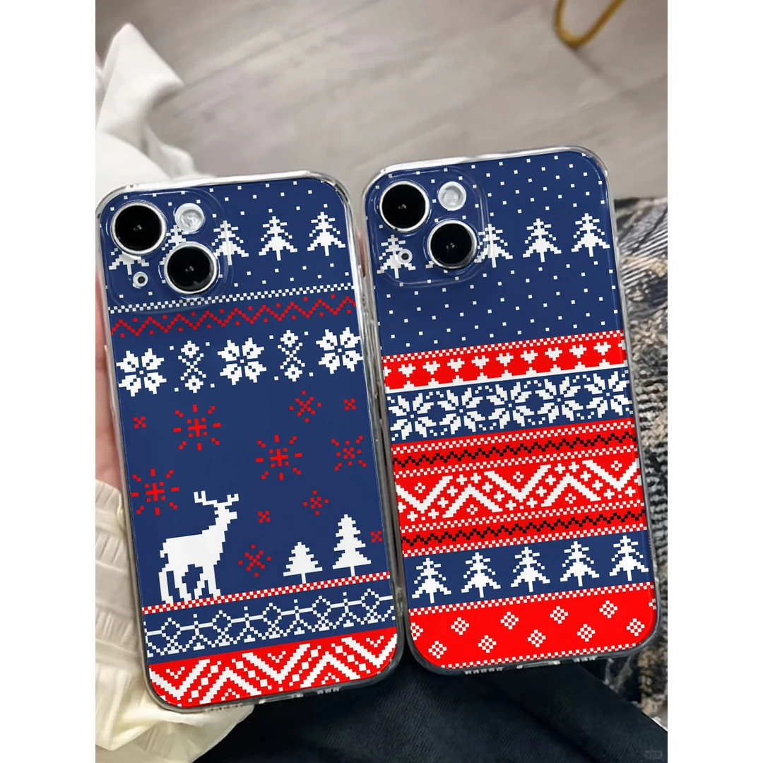 费尔岛拿铁适用苹果iPhone15/16promax华为手机壳13/12/14太空11