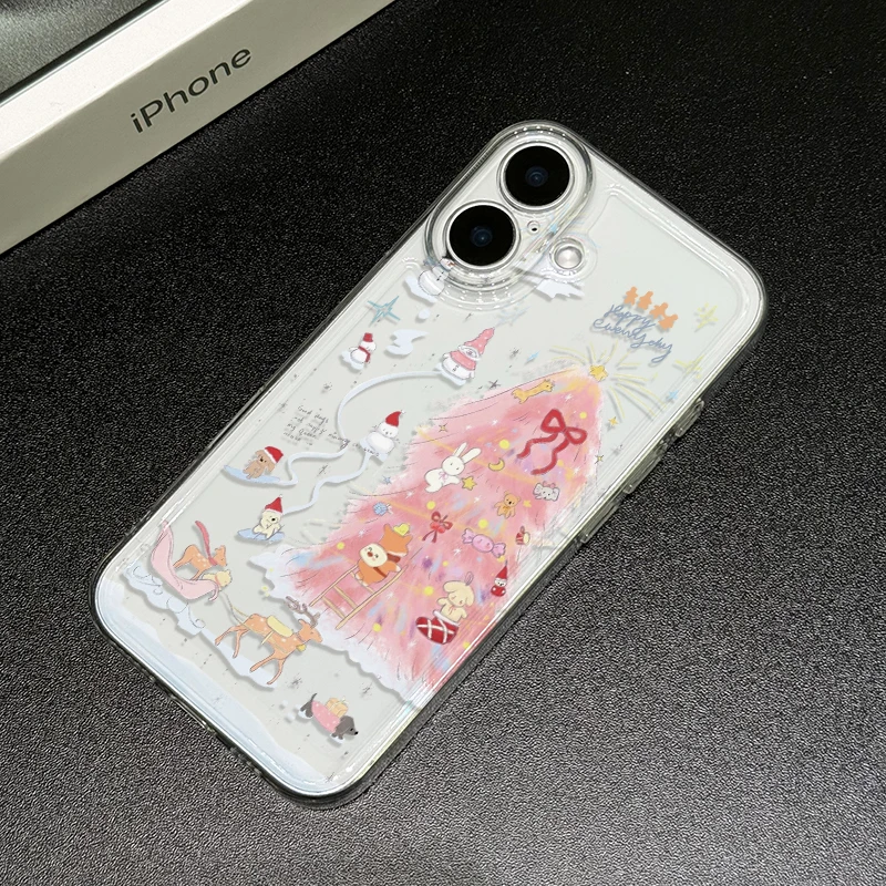 ins圣诞雪人适用苹果iPhone15/16promax华为手机壳13/14太空12软