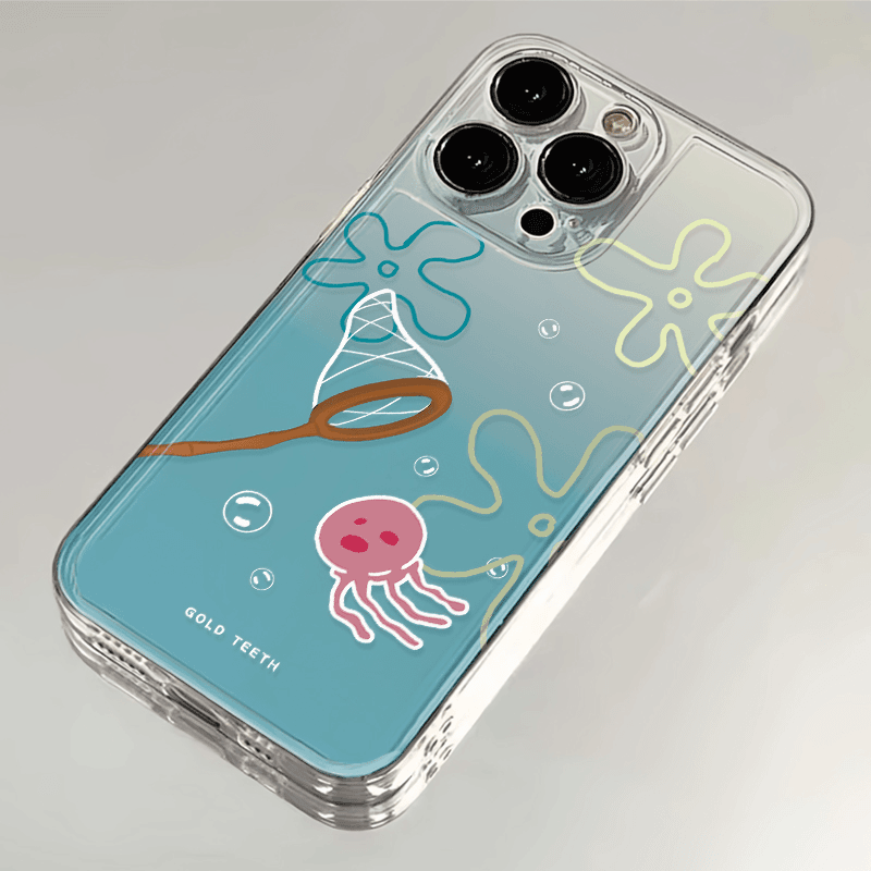 ins小清新水母适用苹果iPhone15/14/13promax手机壳11/12软xs太空