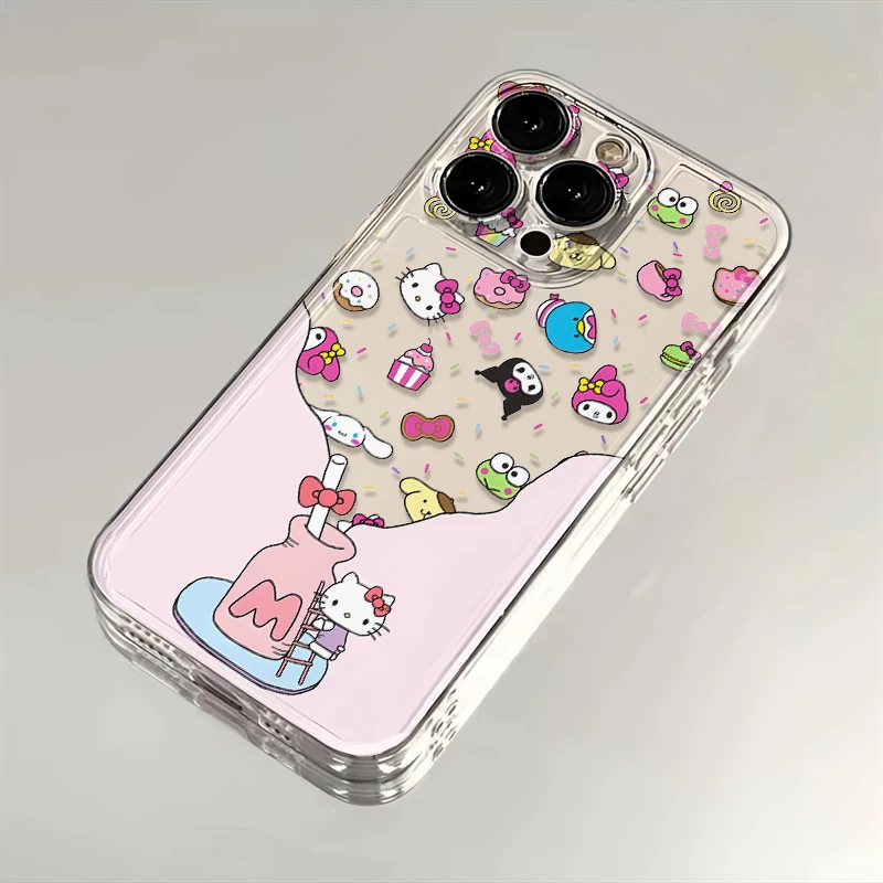汽水三丽鸥适用苹果华为iPhone15/14promax/13/12手机壳软太空壳