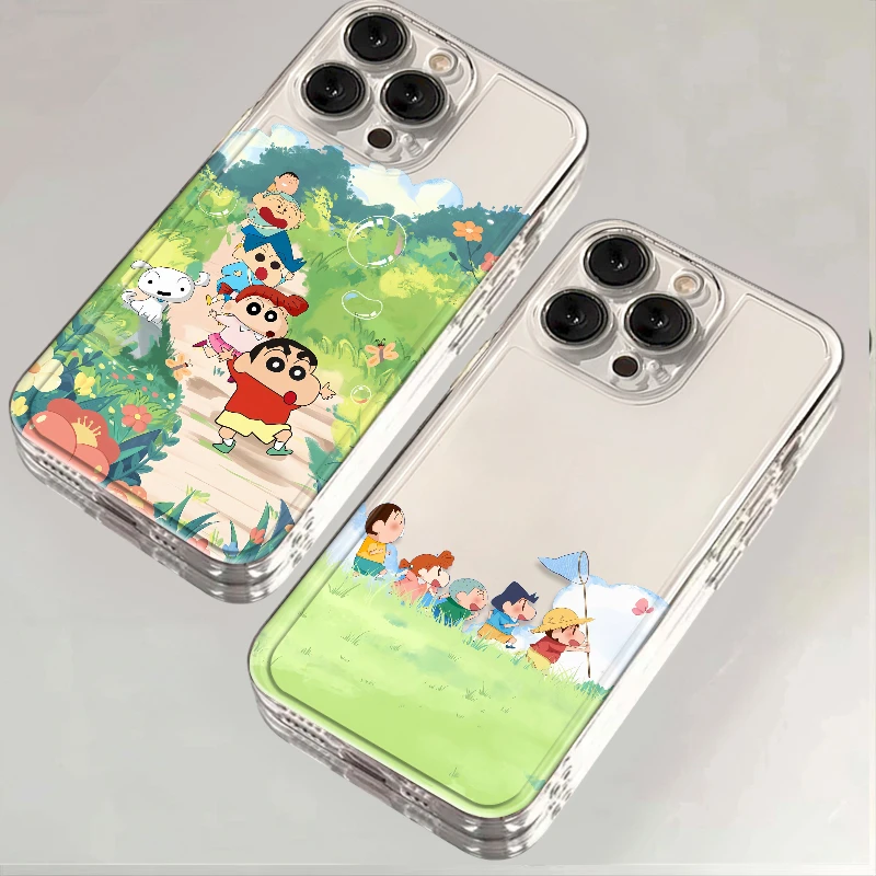 春游小新适用苹果iPhone15/14promax华为手机壳13软12太空透壳11