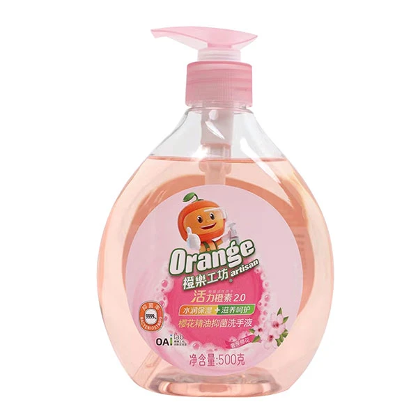 橙乐工坊樱花精油抑菌洗手液500g