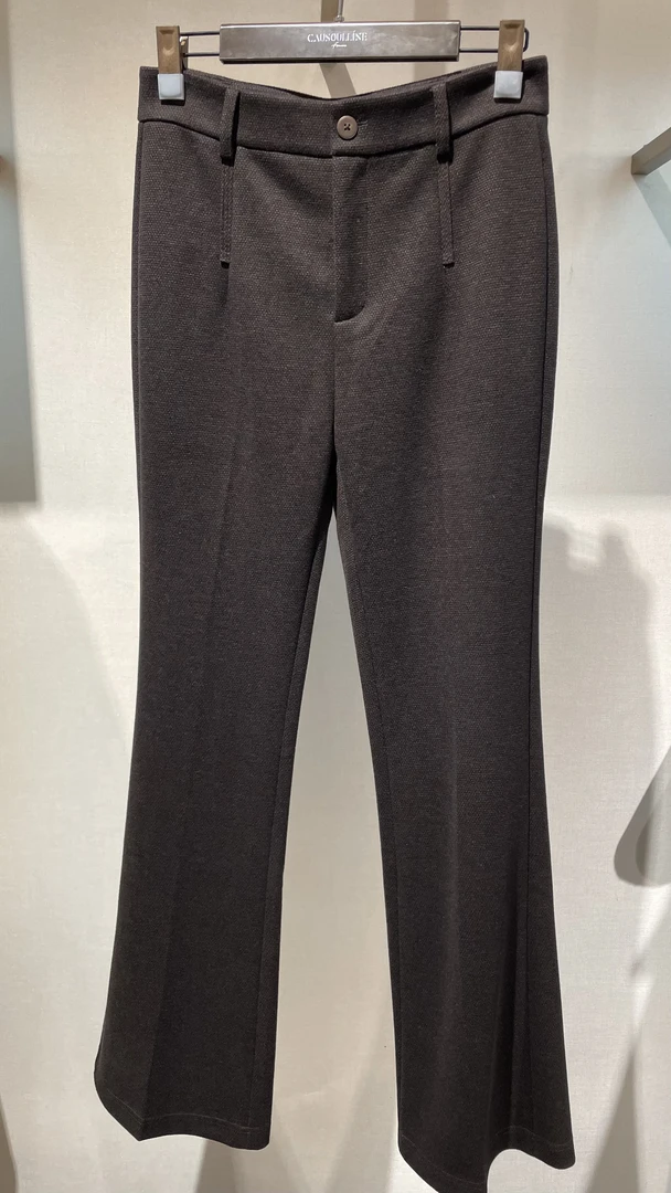 24470294【柚盐】气质高雅大长腿微喇裤 卡码拍大喔