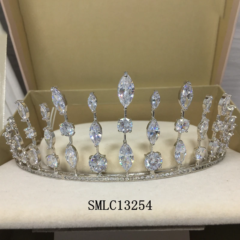 13254铜锆石皇冠 非金属硅胶婚庆饰品严选 新娘饰品清库存 NO售后