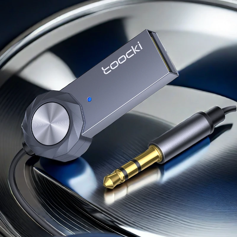 Toocki蓝牙接收器音箱车载有线耳机转蓝牙音频适配器高音质立体声