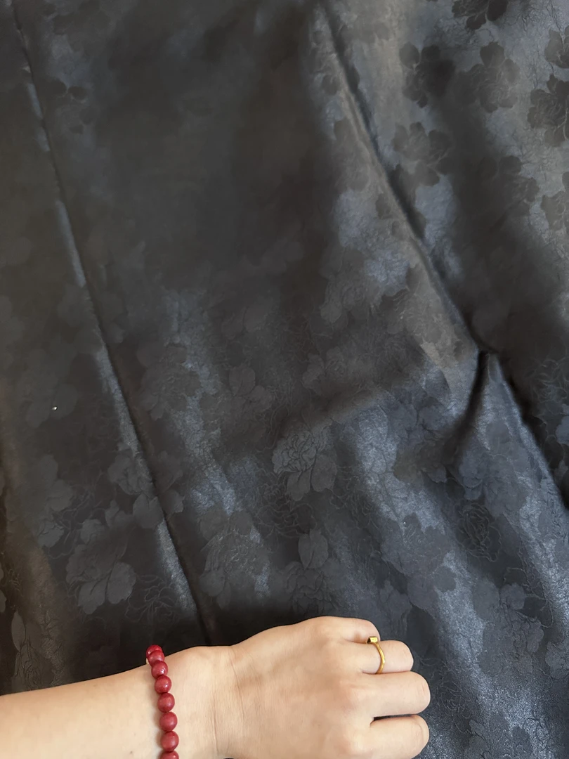 【大玫瑰花】30姆米120门幅小重缎香云纱半米链接 （无退换）