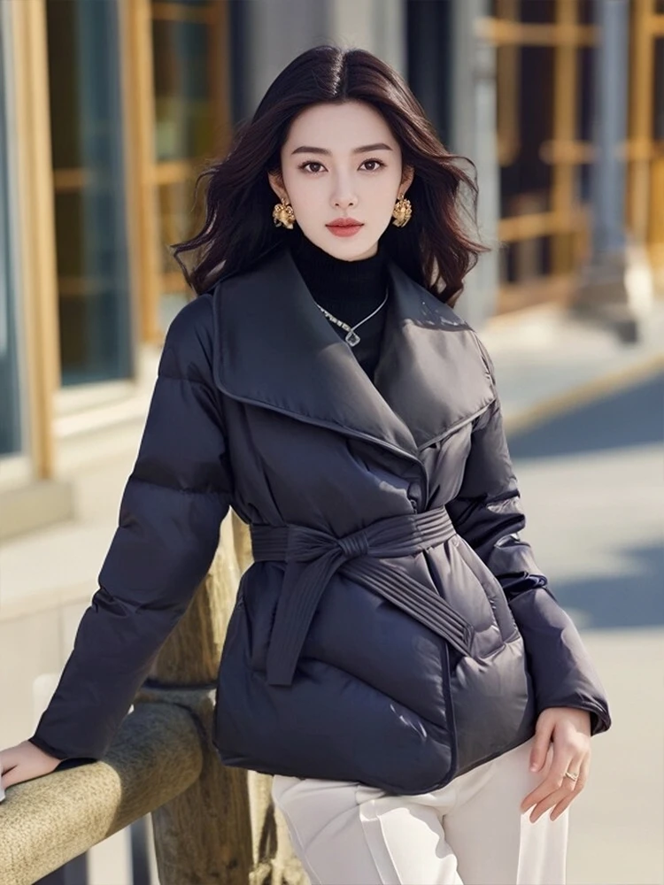 今年流行小香风夹棉外套高级感超好看黑色棉衣棉服女2024新款冬季