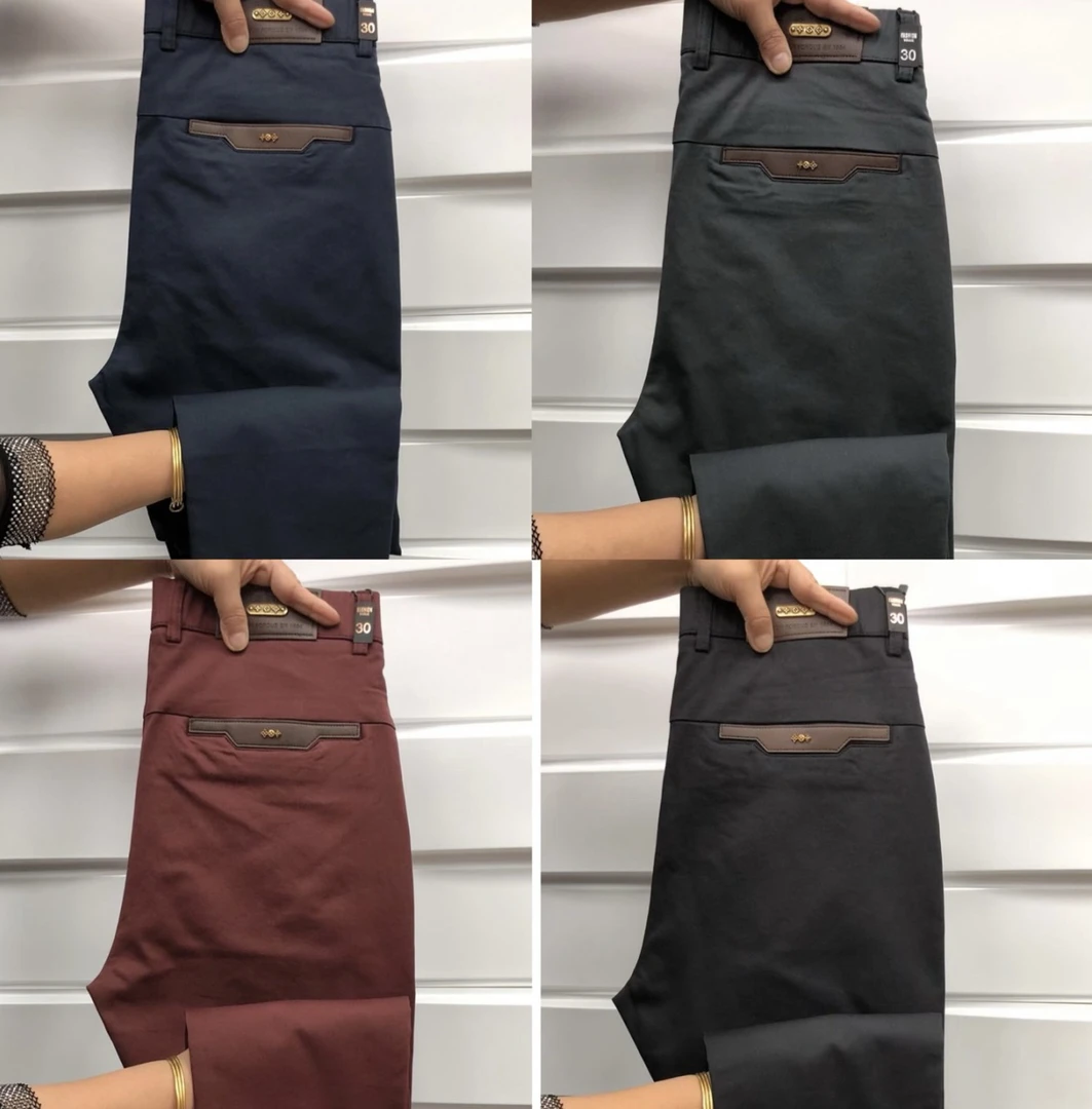 秋冬休闲裤时尚百搭长裤男秋冬裤子简约修身纯色长裤