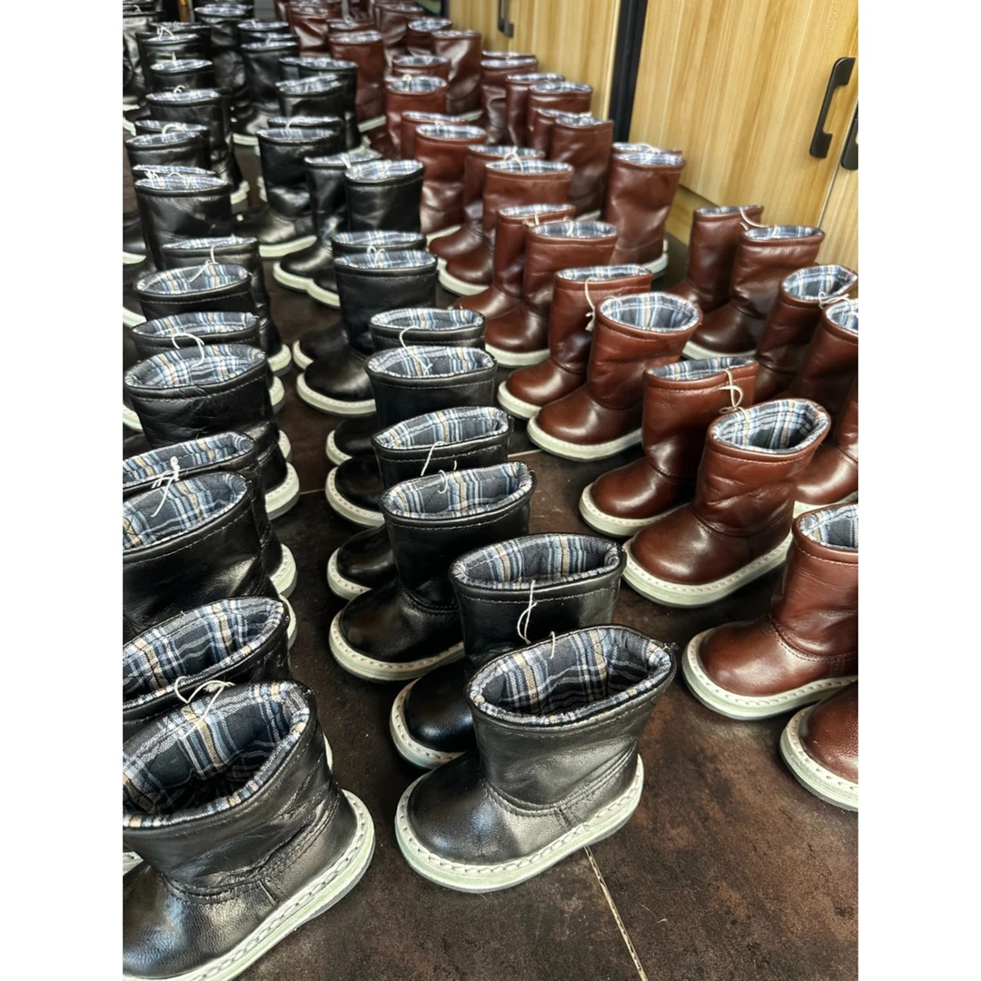 蒙古春夏秋款薄棉纯皮儿童靴