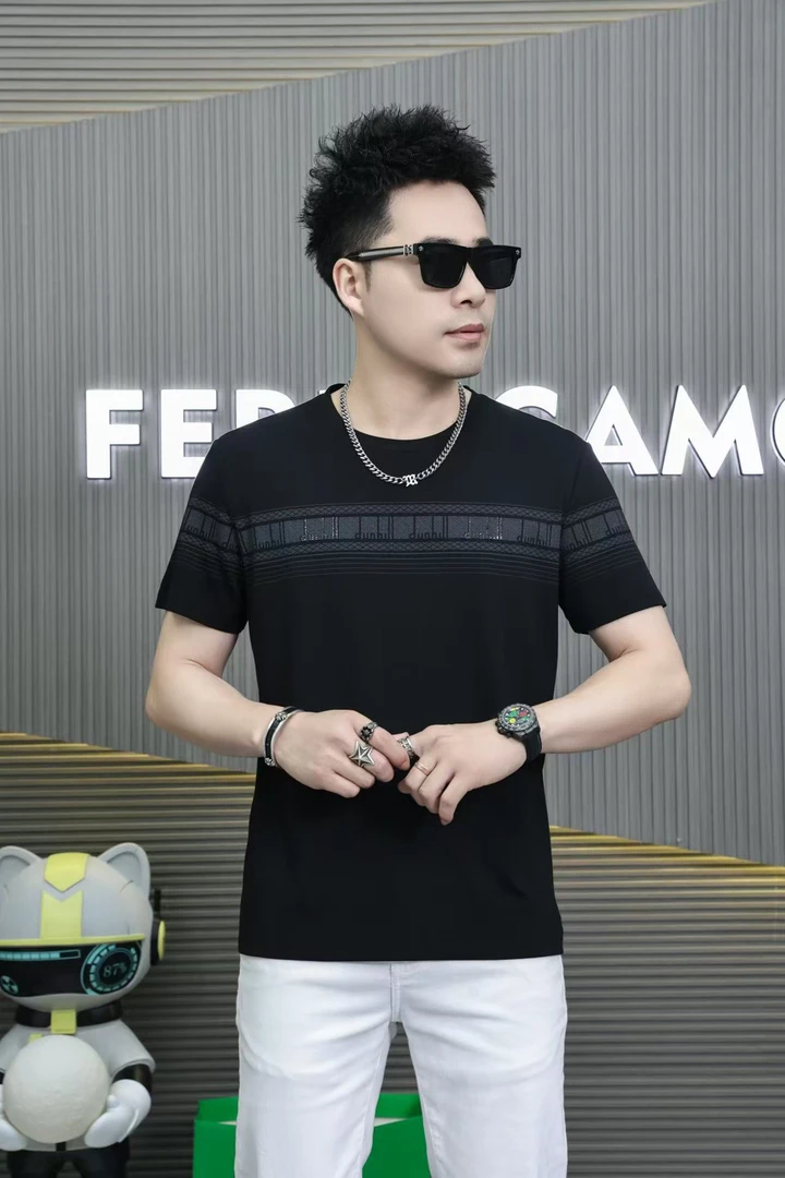 短袖T恤男生夏季宽松轻奢高级感休闲男装痞帅年轻高品质半袖男士