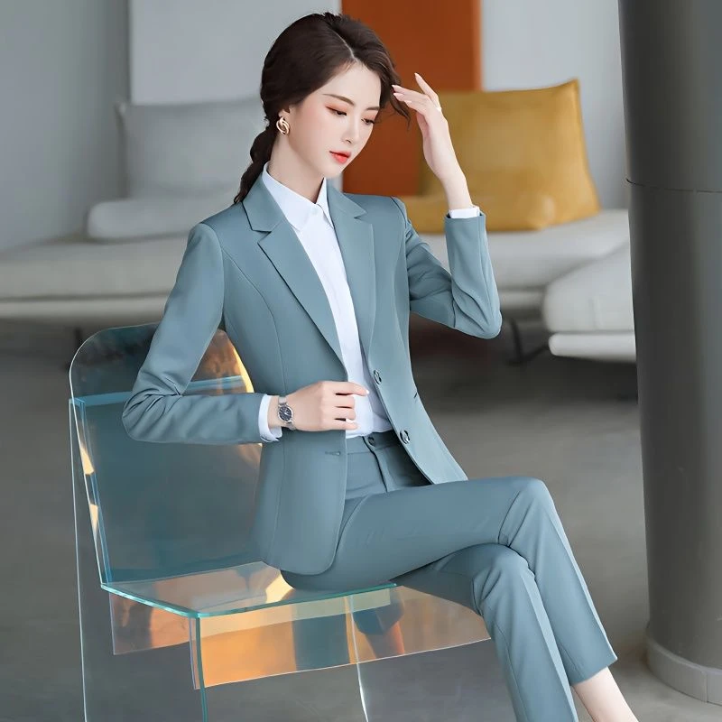 职业装小西装外套女时尚修身女大学生面试西服外套正装气质工作服