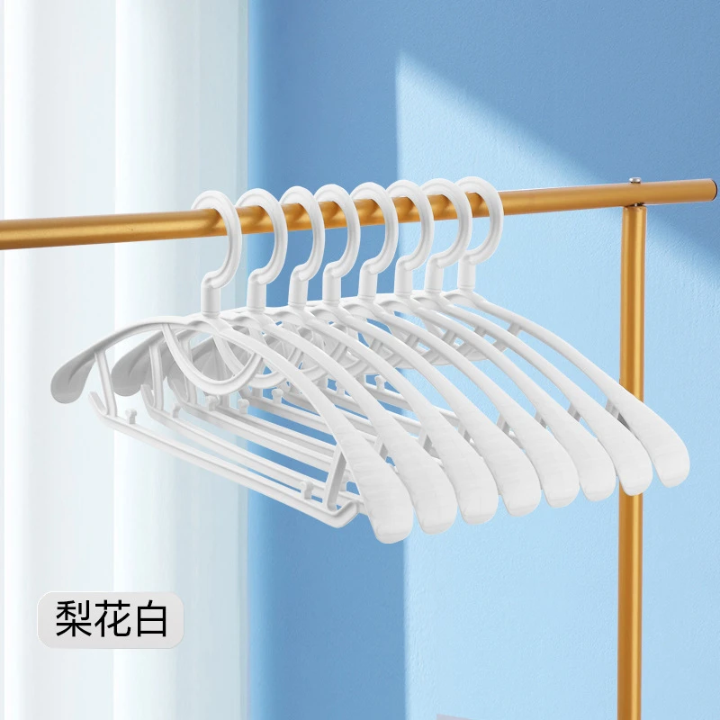 宽肩衣架不鼓包防滑无痕晒衣服架子多功能宽肩晾衣架子无痕晾衣架