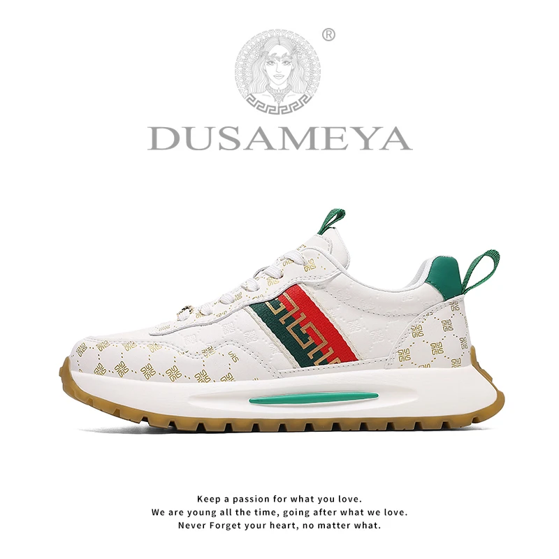 DUSAMEYA/杜莎米娅秋冬新款轻奢潮流阿甘鞋时尚休闲百搭休闲板鞋