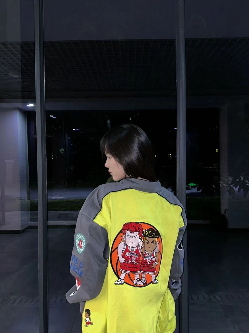 Vtiger大灌篮刺绣夹克外套男女同款