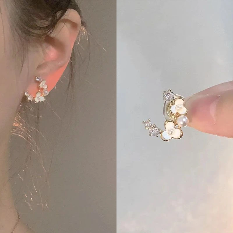 铜合金耳饰 小巧气质无耳洞百搭小众耳夹女高级感耳钉女2023新款