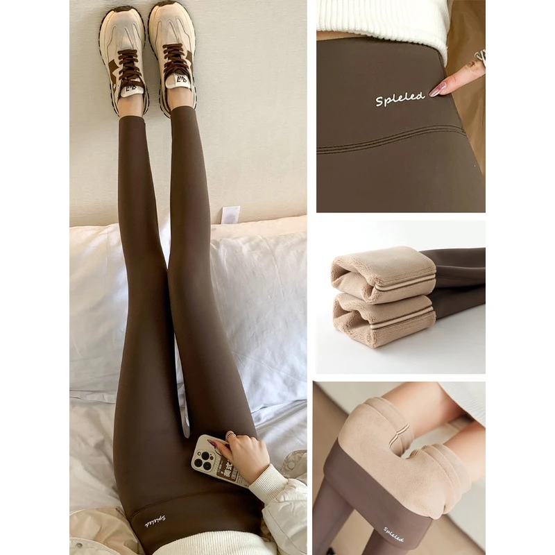 2023新款修身秋冬保暖小个子芭比裤鲨鱼裤女显瘦外穿加绒秋季打底