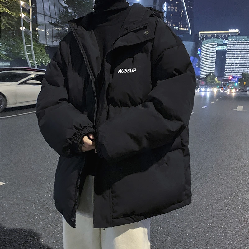 波司登连帽轻薄羽绒服男款秋冬季加厚保暖外套男士宽松潮牌港风大