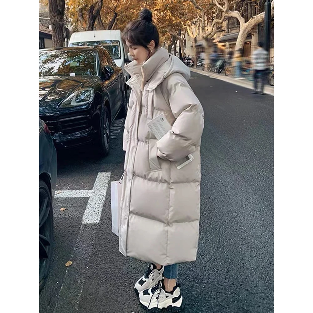 波司登中长款羽绒服女冬季2023年新款高级感超好看爆款过膝加厚棉