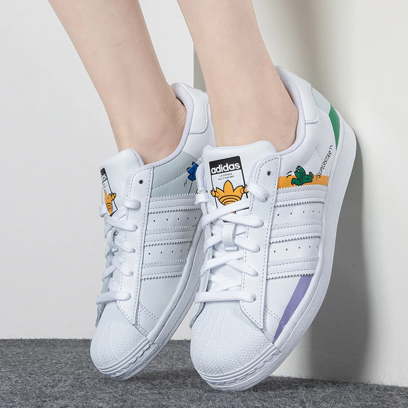 Adidas/阿迪达斯SUPERSTAR男女鞋时尚潮流秋季经典贝壳头板鞋百搭