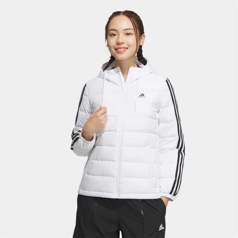 adidas阿迪达斯~~羽绒服女运动外套2024冬季运动保暖连帽IK2375