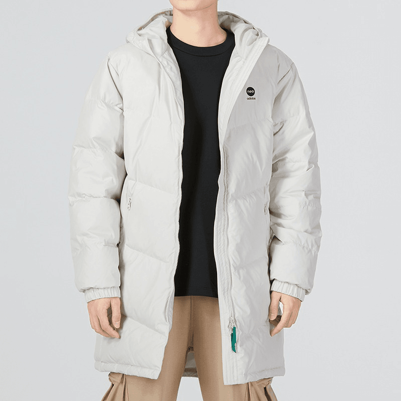 adidas/阿迪达斯--男女冬季户外休闲运动中长款加厚羽绒服 HN4788