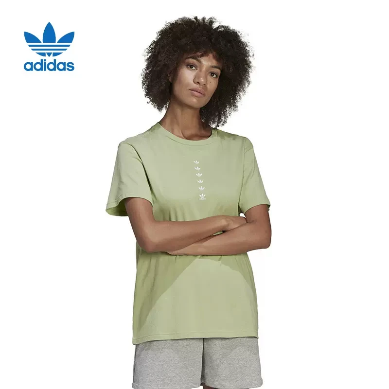 Adidas/阿迪达斯~~三叶草短袖女子运动休闲透气圆领T恤 HG3993