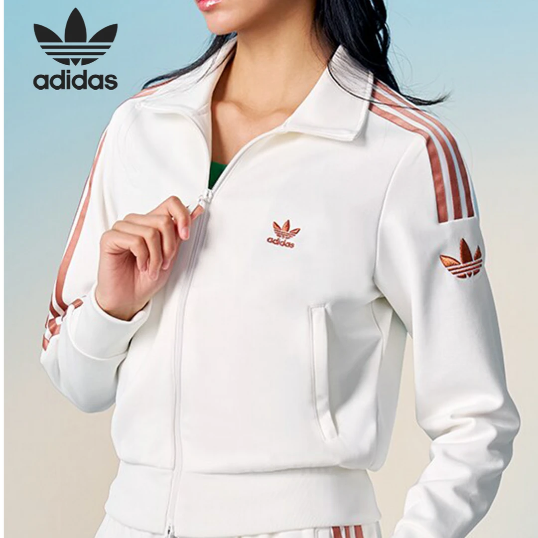 Adidas/阿迪达斯~~官方正品三叶草女复古时尚休闲夹克外套JI7538
