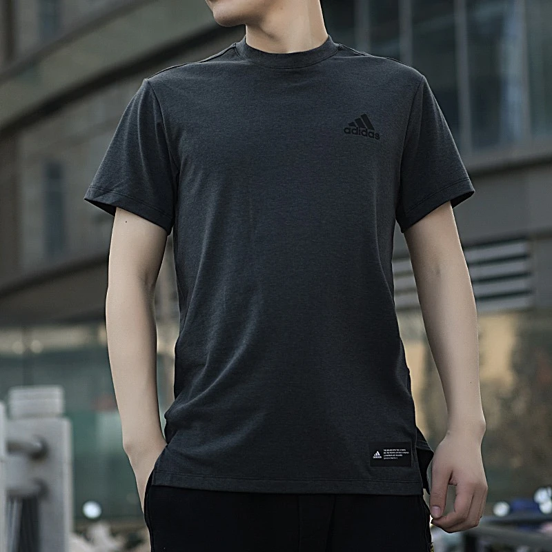 Adidas阿迪达斯短袖男2023夏透气圆领舒适运动半袖速干T恤FJ6125