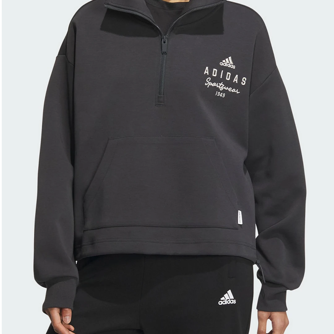 Adidas/~~阿迪达斯官方正品新款女时尚宽松运动长袖套头衫IS7413