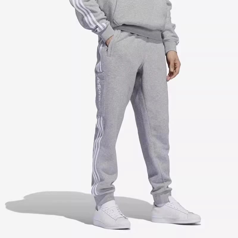 adidas阿迪达斯男秋冬款武极加绒保暖运动休闲收口长裤H31239舒适