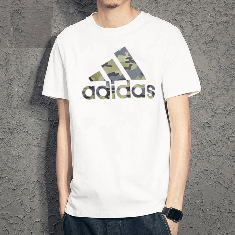 Adidas阿迪达斯短袖男子夏新款白色百搭运动休闲男士T恤男 HE2371