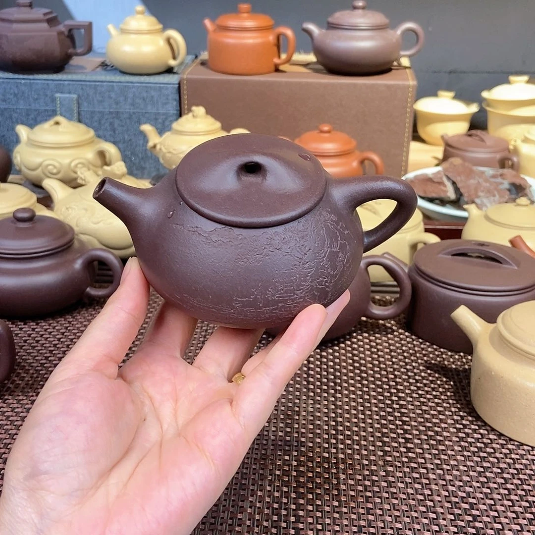 紫泥茶壶天青200毫升左右