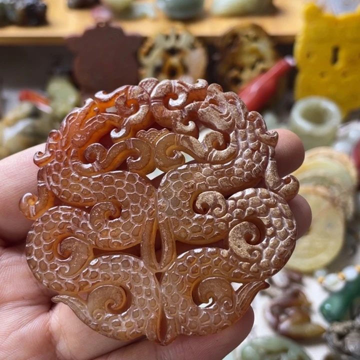 蛇纹石玉颈饰未镶嵌65