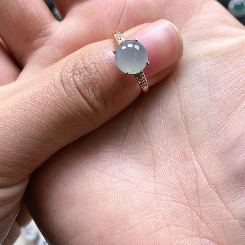 【闪购商品】翡翠戒指银S925镶嵌伟*