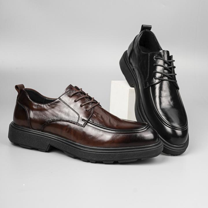 头层牛皮男士商务休闲皮鞋真皮英伦风尖头潮流正装新郎男鞋85558