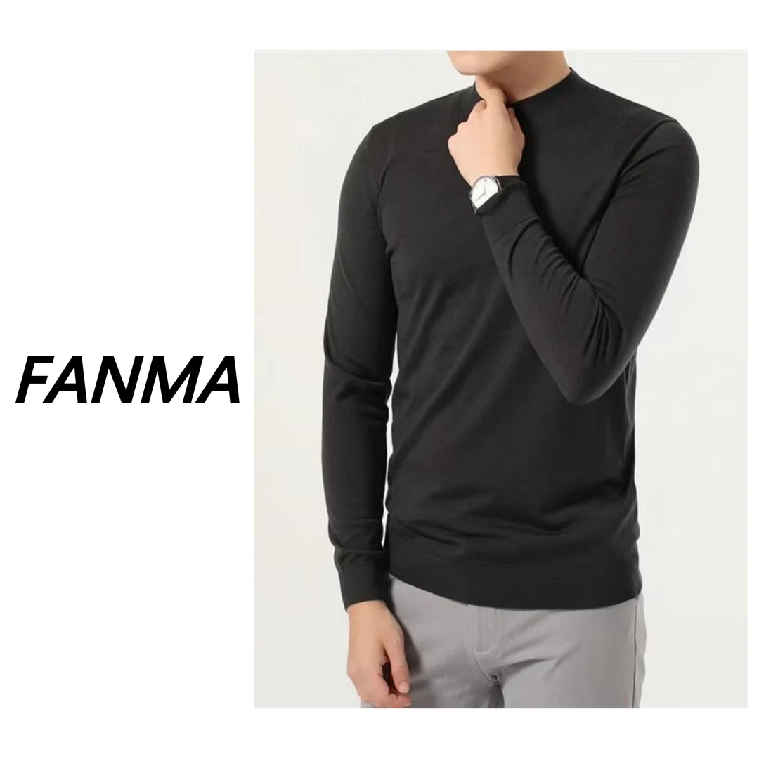 #可机洗不起球# 100美丽诺羊毛 男士圆领濮院羊毛衫 F200-HM131