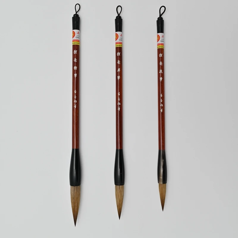 千金湖笔 狸毫对笔屏笔提笔 狐狸毛兼毫对联大楷毛笔 单支装