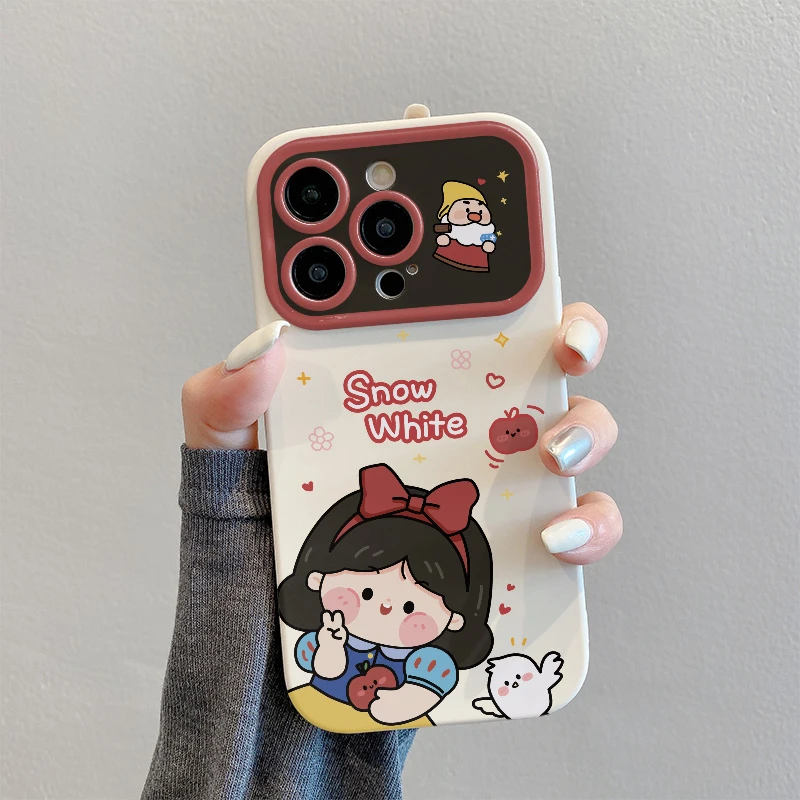 白雪公主大视窗适用于苹果15华为oppo/vivo小米iPhone13/14手机壳