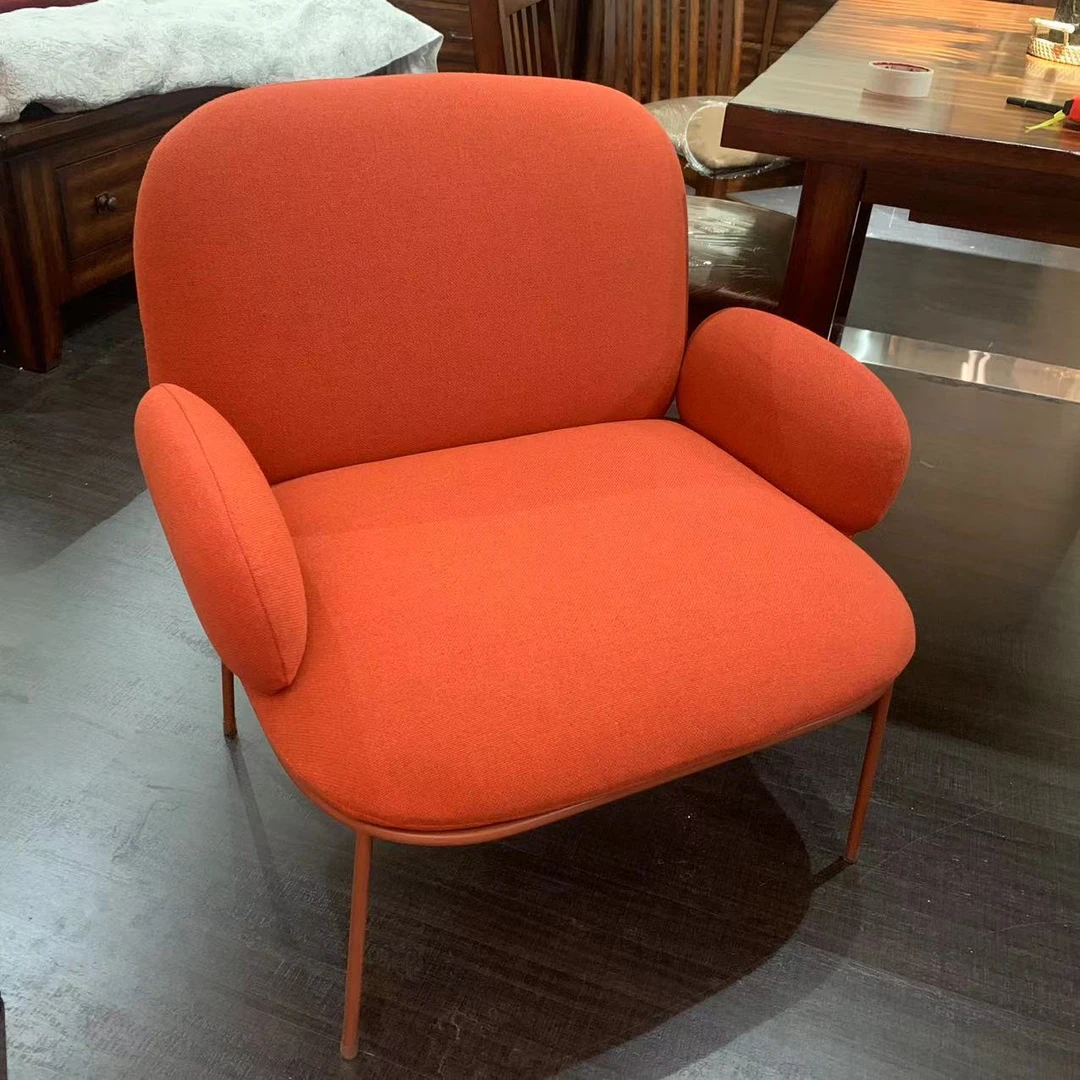 休闲椅懒人小沙发沙发椅布艺沙发简约创意单人椅个性北欧极简