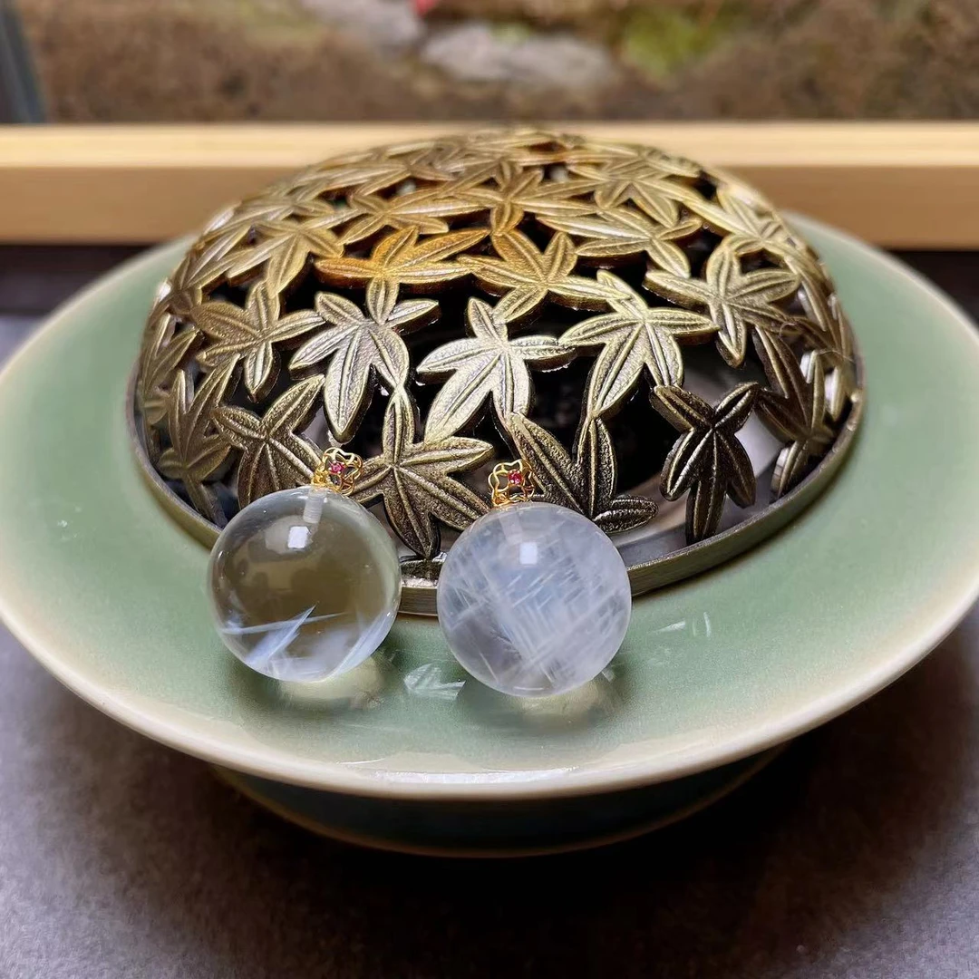 【诗语】 蓝针圆珠吊坠14-15mm（多样式发/发一个） T1-013 C4-173