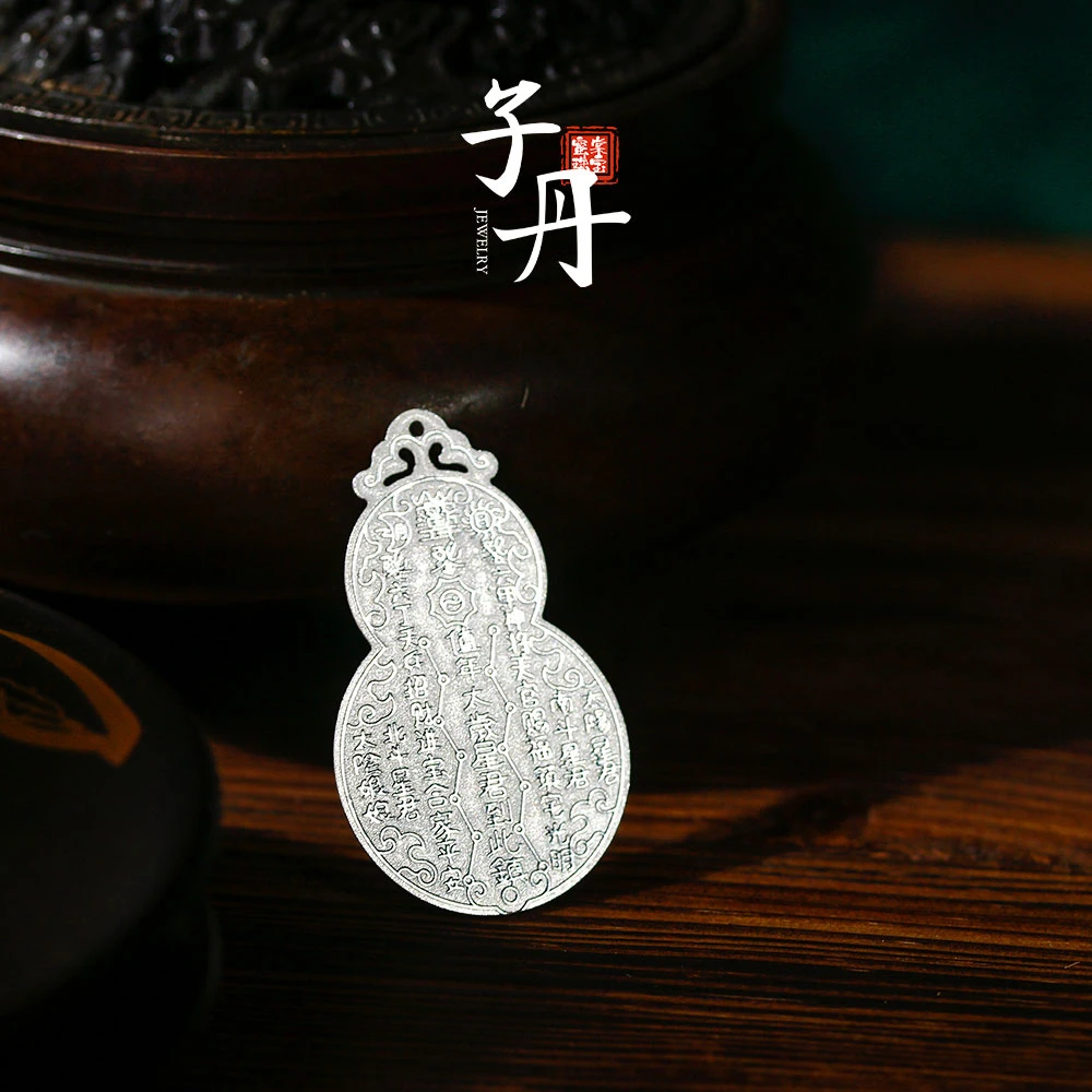 足银银制品 【诗语】足银葫芦复古民族风手工银饰爆款饰品T4-119