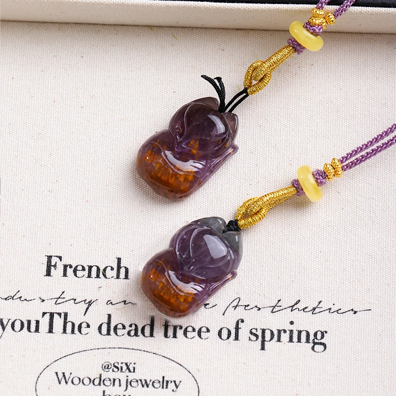 【诗语】紫钛凤九吊坠（多样性发一/发一个）T1-047 B4-032