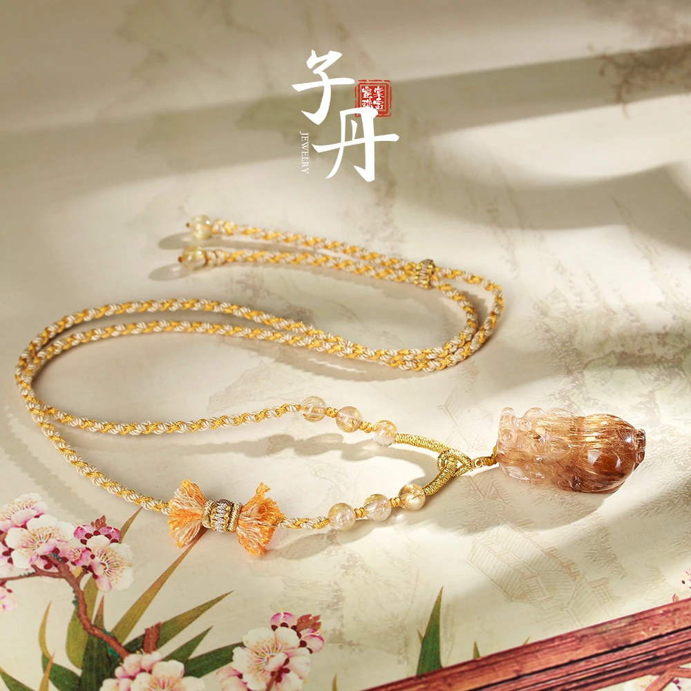 【雯雯】金发晶貔貅吊坠  QW-133 C3-030