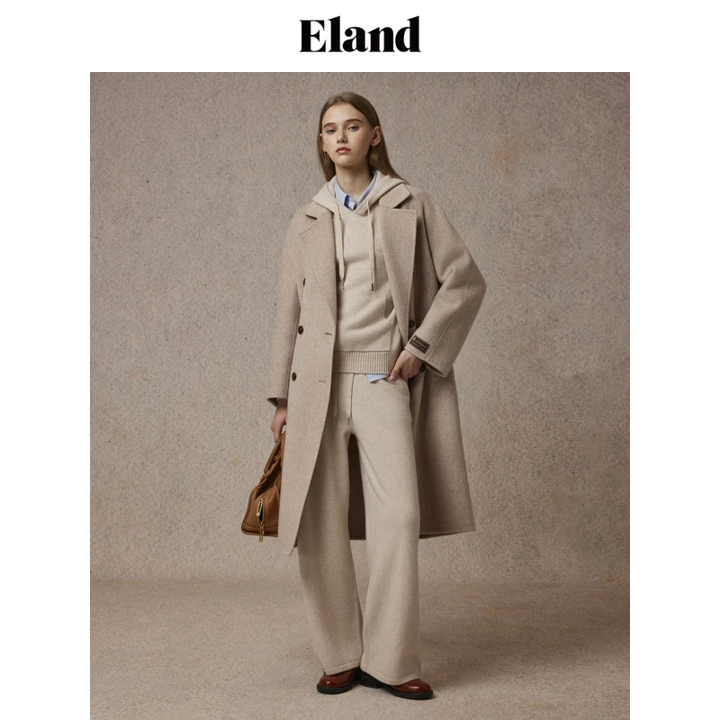 【女装优选WL】Eland衣恋休闲裤女柔软舒适直筒裤EETKE4VM01