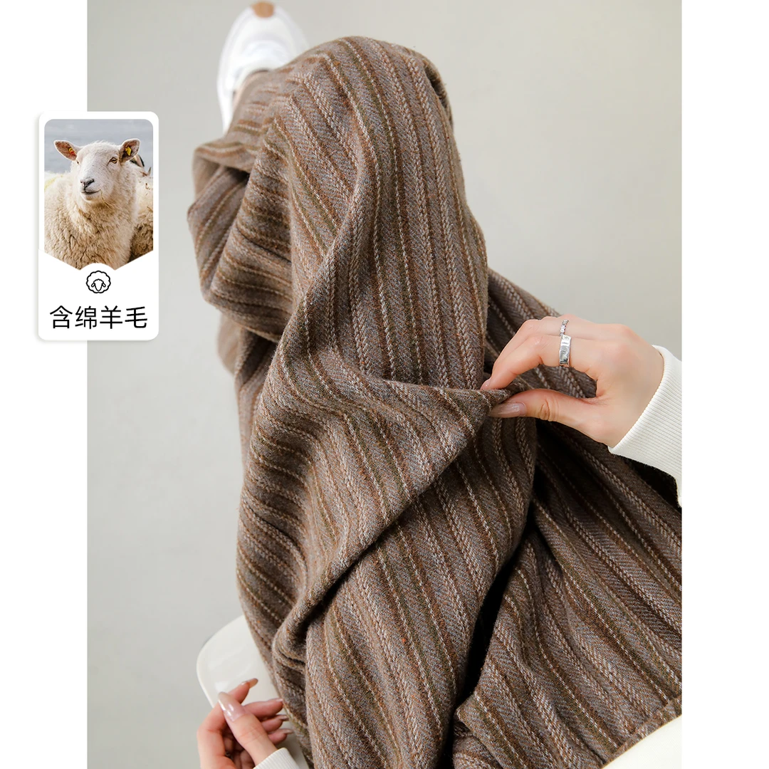 【女装优选WH】ITISF4/艾夫斯日系竖条时尚休闲裤A439322242101